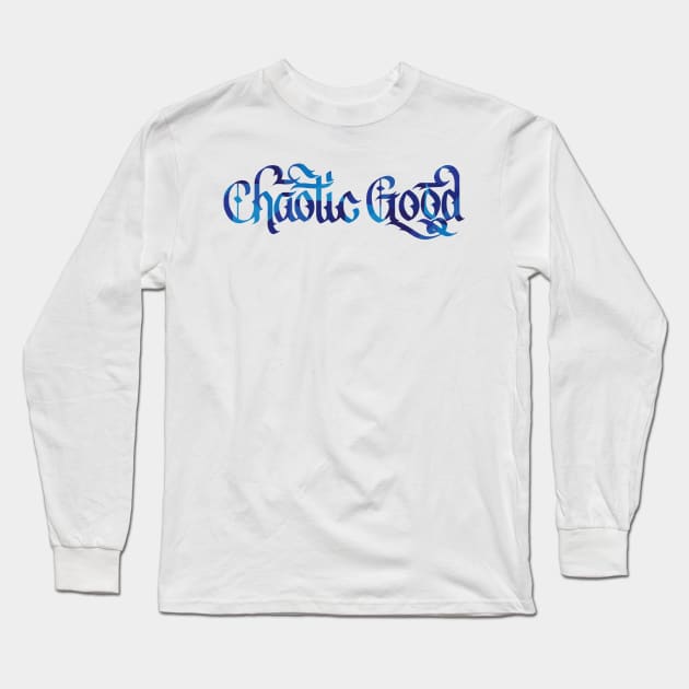 Chaotic Good Long Sleeve T-Shirt by polliadesign